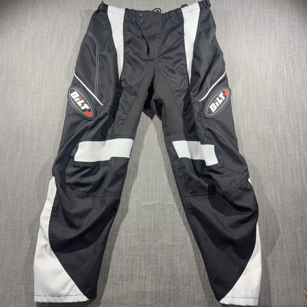BiLT Pants Mens 38x30 Black Windbreaker Mesh Lined Adjustable Waist Motorcycle